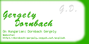 gergely dornbach business card